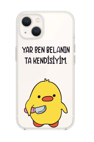 butikcase حافظة هاتف شفافة منقوشة متوافقة مع هاتف Iphone 13 Killer Civ Civ Yar I Am Trouble Itself