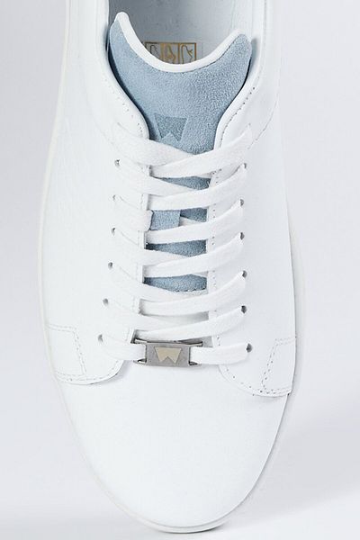 WRANGLER White-Blue Men's Leather Sneakers W231K401W13