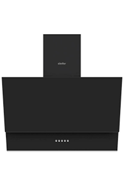 Simfer 8708 60 cm Eğik Siyah Cam Davlumbaz