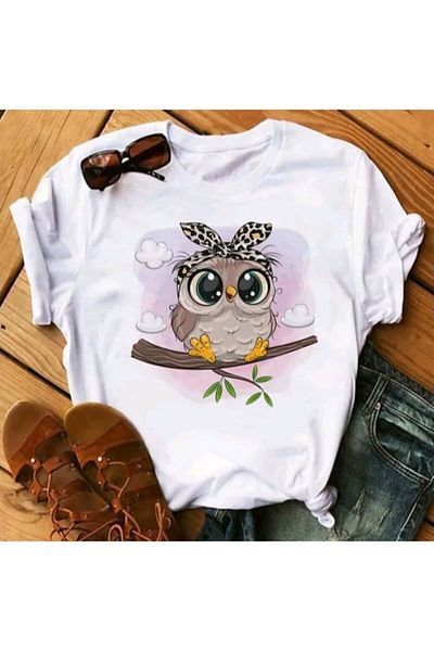 MAGORS STYLE-X CUTE OWL PRINTED ΠΟΔΗΛΑΙΟΛΑΙΜΟΣ, 100% ΒΑΜΒΑΚΙ ΓΥΝΑΙΚΕΙΟ ΠΟΥΚΑΜΙΣΟ