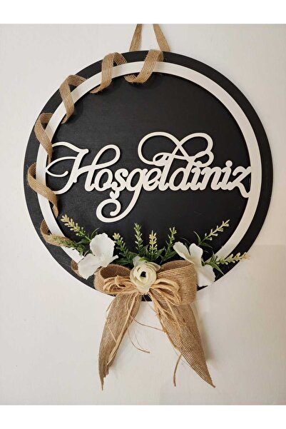 HD Different Kapı Süsü  Dekoratif Ahşap Hoşgeldiniz Kapı Süsü - Dış Kapı Süsü - Çelik Kapı Süsü