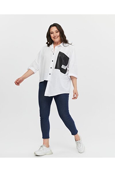 Esina Women's Linen Shirt Oversize