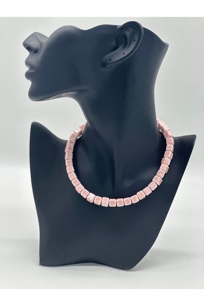 Hobimos Ceramic Women's Cube Necklace
