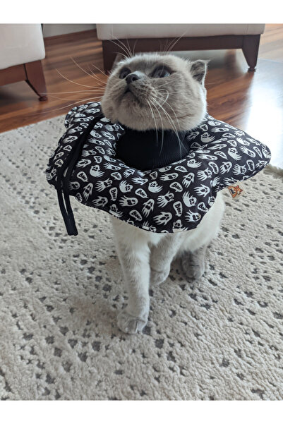 UTDpet Boo Desenli Kedi ve Köpek Elizabeth Koruyucu Yakalık
