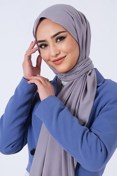 HAREM SCARF Σκούρο γκρι ασιατικό σάλι