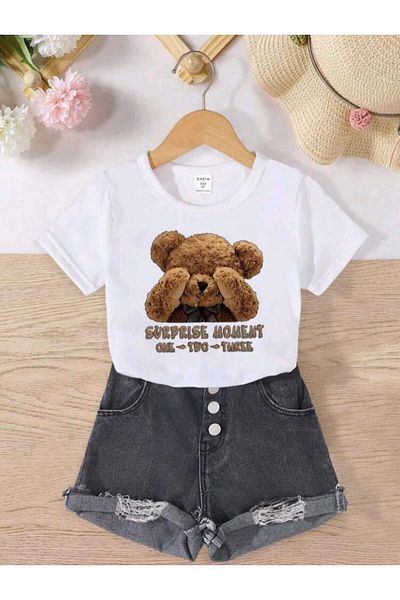 MAGORS TRIOU PENTRU COPII 100% BUMBAC STYLE-X BEAR IMPRIMAT GÂT CICLAR