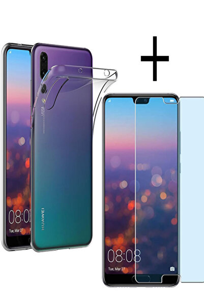Huawei P20 Pro Transparent Silicone Case And Tempered Screen Protector Set