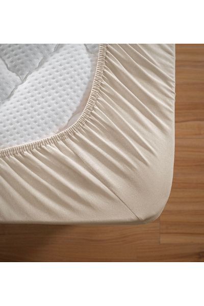 Altın Yaprak DOUBLE PERSON RUBBERED 100% COTTON COMBED BED Sheet + 2 Pillowcases (50x70 cm)