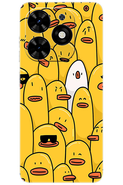 TECNO Spark GO 2024 (BG6) Uyumlu Kılıf Desen Baskılı Silikon Cool Ördek STK:6...