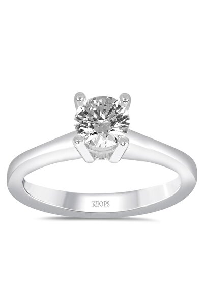 Keops Pırlanta D Renk 0.50 Karat Pırlanta Tektaş Yüzük - HRD Sertifikası