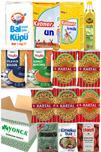 Yonca Ramazan Erzak Yardım Paketi Kolisi 14 Parça No:10