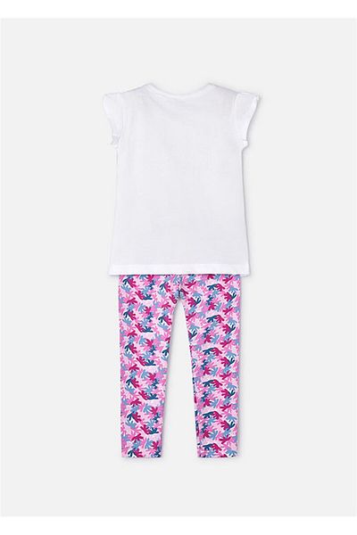 MAYORAL Tricou pentru fete, jambiere, set de 2, violet 3797