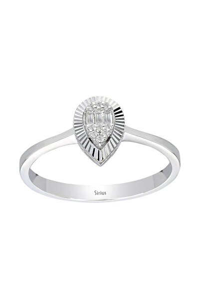 Sirius Pırlanta Su Damlası Baget Pırlanta Yüzük