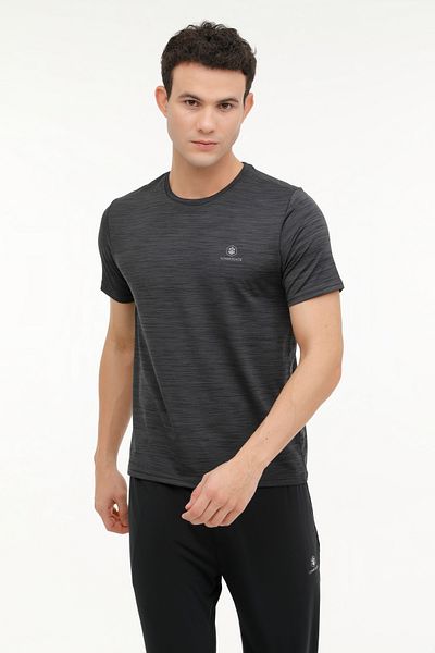 lumberjack M-CT1328 BS-C PS T-SH 4FX ANTHRACITE MULINE Ανδρικό κοντομάνικο μπλουζάκι