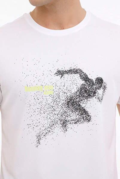 Kinetix Μπλουζάκι ML STEN 11PRF-244 4FX Beyaz Erkek Kısa Kol