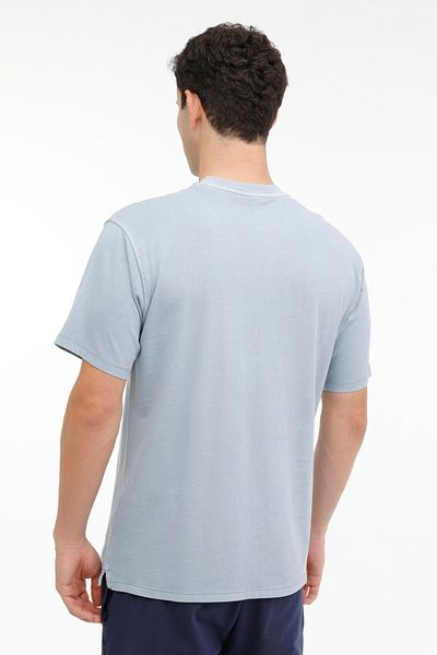lumberjack T-shirt M-BSC C NECK 11BS38 4FX Mavi Erkek Kısa Kol
