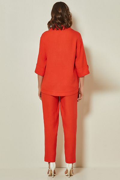 Guitar Three-Quarter Sleeve Coral Woven Jacket