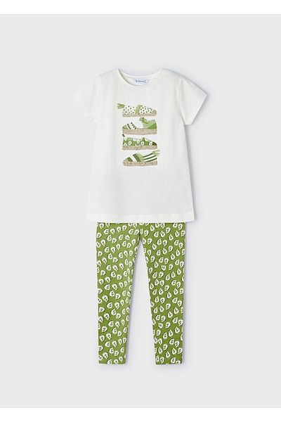 MAYORAL Girl's T-Shirt Tights 2-Piece Set 3711