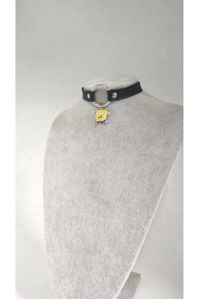 Fugusugu قلادة Sunger Choker باللون الأصفر - الأسود