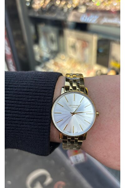 LC00528 Gold Renk Çelik Kordon 3 Atm Su Geçirmez 2 Yıl Garantili Erkek Kol Saati