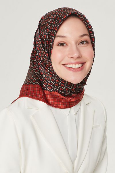 Armine ARMINE SILK SCARF 8557D (TWİLL) (NOSTALGIA)