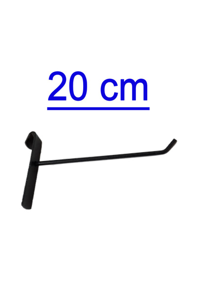 GRİDEKOR 55 bucăți cârlig pentru panou din sârmă neagră de 20 cm, cârlig pent...