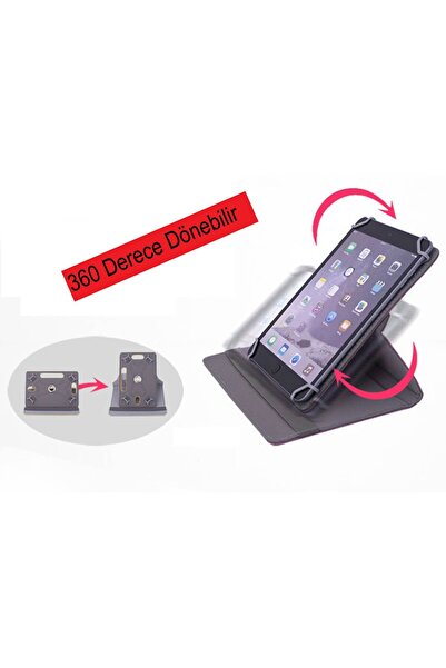 DUHALINE Casper VIA S40 10.4" Uyumlu UNİVERSAL Dönerli Standlı Tablet Kılıfı +Dokunmatik Kalem