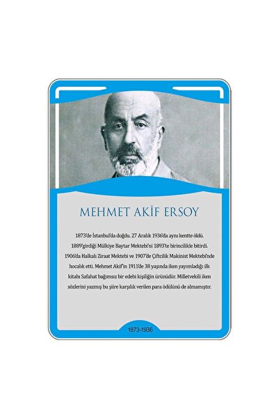 okularenkkat Türk Büyükleri - Mehmet Akif Ersoy Afişi