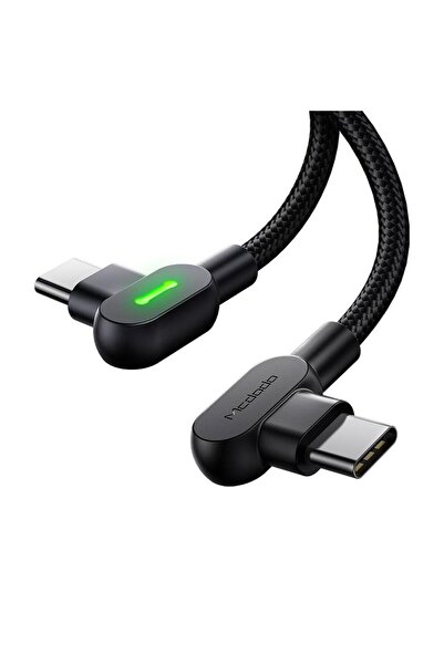 Mcdodo Ca-8080 Typec Typec Ledli Data Şarj Kablo 1.5m Siyah