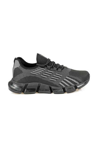 Wickers Black-smoked-red Men's Sneakers - Thick Sole