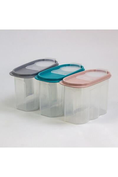 HOBBY LİFE Hobby Life 2 No Berry Food Container (1.2 Lt.) 3 pcs