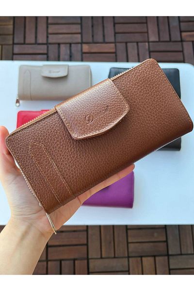 DERKON Genuine Leather Multi-Purpose Women's Wallet