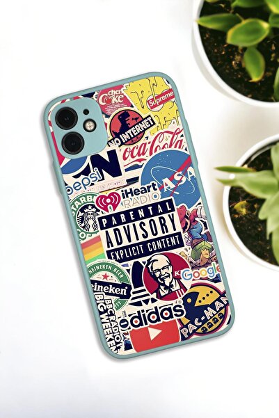 mooodcase iPhone 11 Uyumlu Parental Desenli Buzlu Şeffaf Lüx Telefon Kılıfı