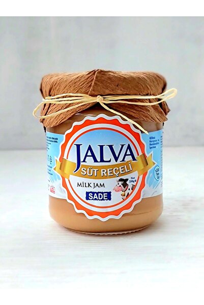 JALVA SÜT REÇELİ Jalva Süt Reçeli , Çiftlik Sütlü Sade 250 gr (EL YAPIMI)