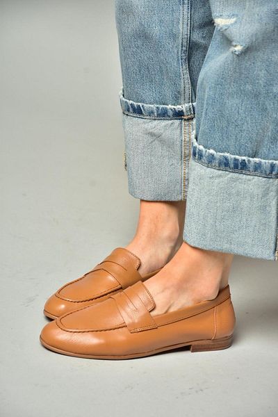 Fox Shoes S944007803 Balerini de damă din piele naturală maro