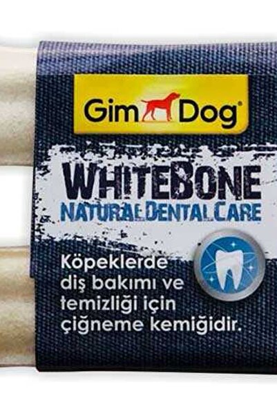 Gimdog Mordimi Press Köpek Ödül Kemiği (2li) 14cm Beyaz