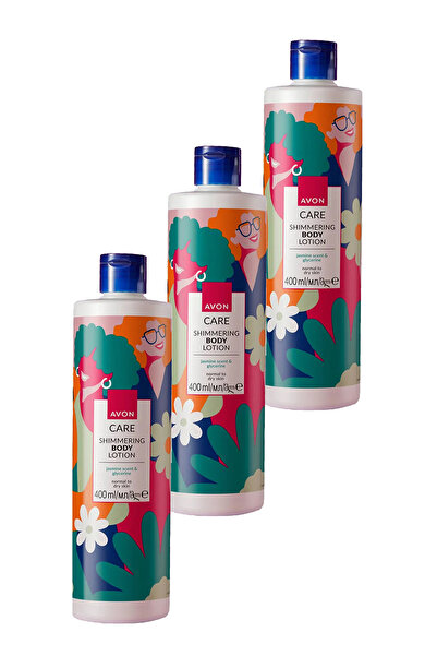 AVON Care Shimmering Gliserin İçeren Yasemin Kokulu Vücut Losyonu 400 Ml. Üçlü Set