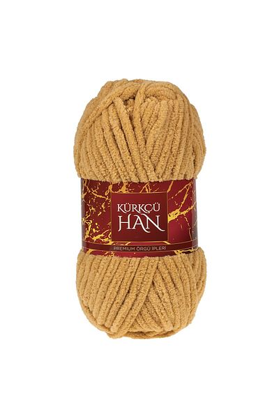 Kürkçü Han Luxury Velvet 100gr 60m Πλεκτό Σχοινί Μαντηλάκι Καφέ