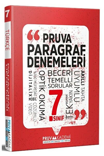 Pruva Akademi 7. Sınıf Paragraf Denemeleri