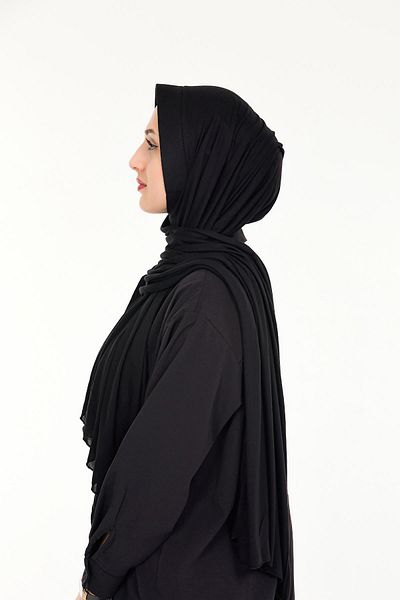 Sensu Hijab Practical Snap-on Έτοιμο χτενισμένο βαμβακερό σάλι