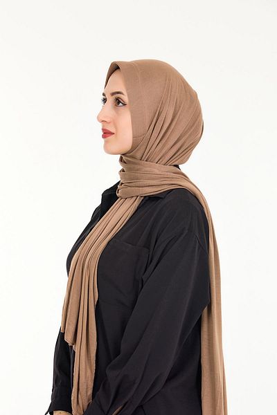 Sensu Hijab Practical Snap-on Έτοιμο χτενισμένο βαμβακερό σάλι