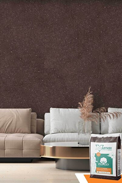 Ventrawall Isı Ve Ses Yalıtımlı Sürülen Duvar Kağıdı | Altın Mineral Taşlı Gr...