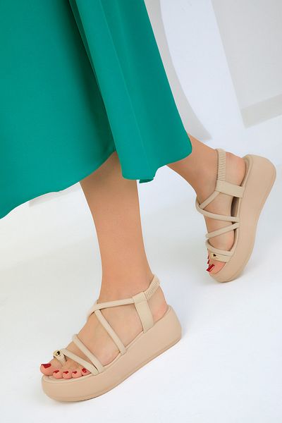 SOHO Beige Women's Sandals 18948
