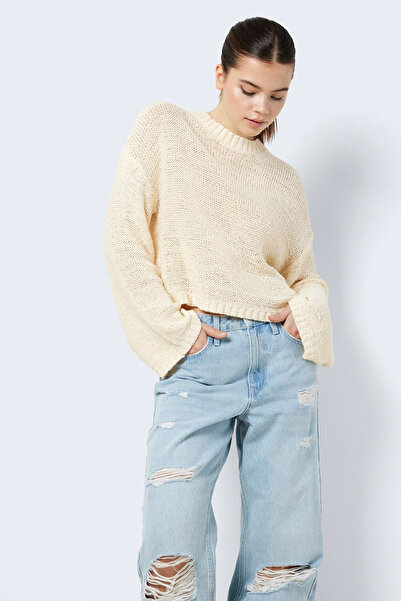 Noisy May ΠΛΕΚΤΟ NMSANDY L/S O NECK CROP