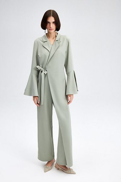 Touché Privé WAIST TIE JACKET LOOKING JUMPSUIT