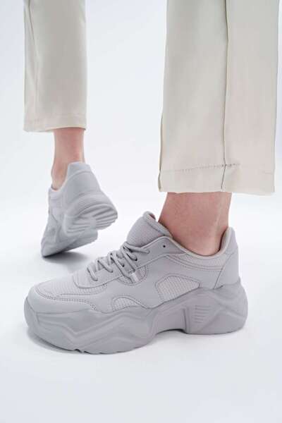 Yaya by Hotiç Γκρι Γυναικείο Sneaker 01MONTH264440A230