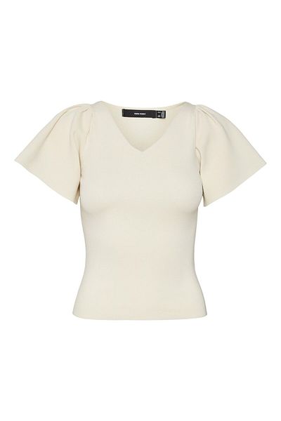 Vero Moda Strickpullover VMGINNY SS U-NECK PULLOVER NOOS