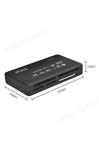 Choice Lector De Tarjetas Todo En Uno Usb 2,0 Adaptador De Lector De Tarjetas Sd متوافق مع Tf Cf Sd Min...