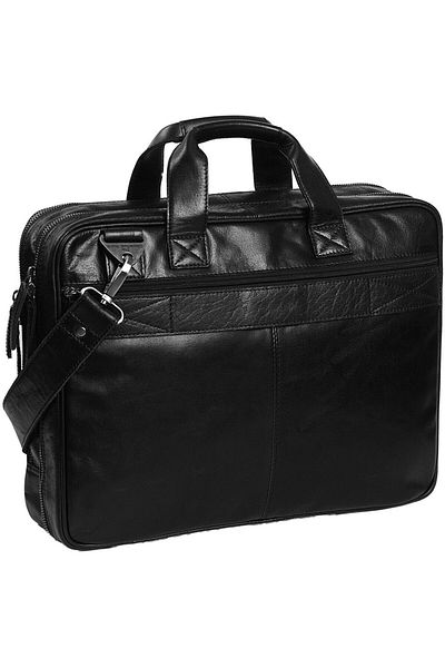 The Chesterfield Brand 41 cm Leder Antique Buff Manual Aktentasche - Facial Computer Fach