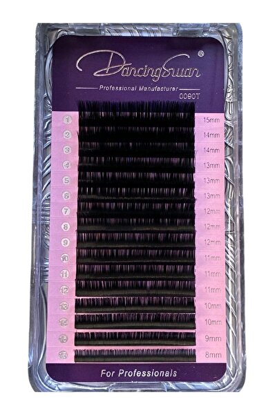 dancıngswan İpek Kirpik , CC Kıvrım , 0.07 Kalınlık , Mix 8-15 mm, Premium Mink